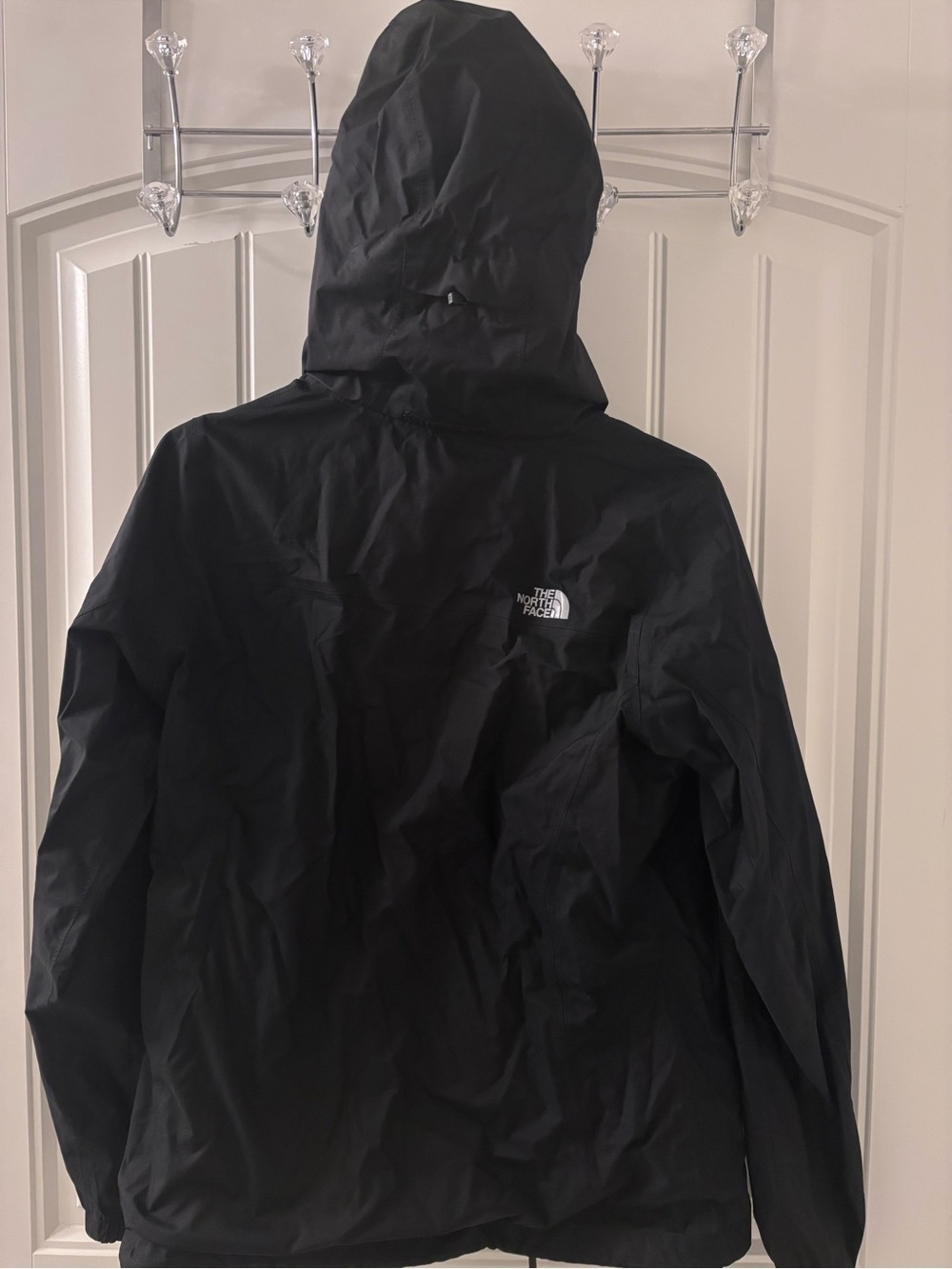 The North Face Black Hooded Rain Jacket